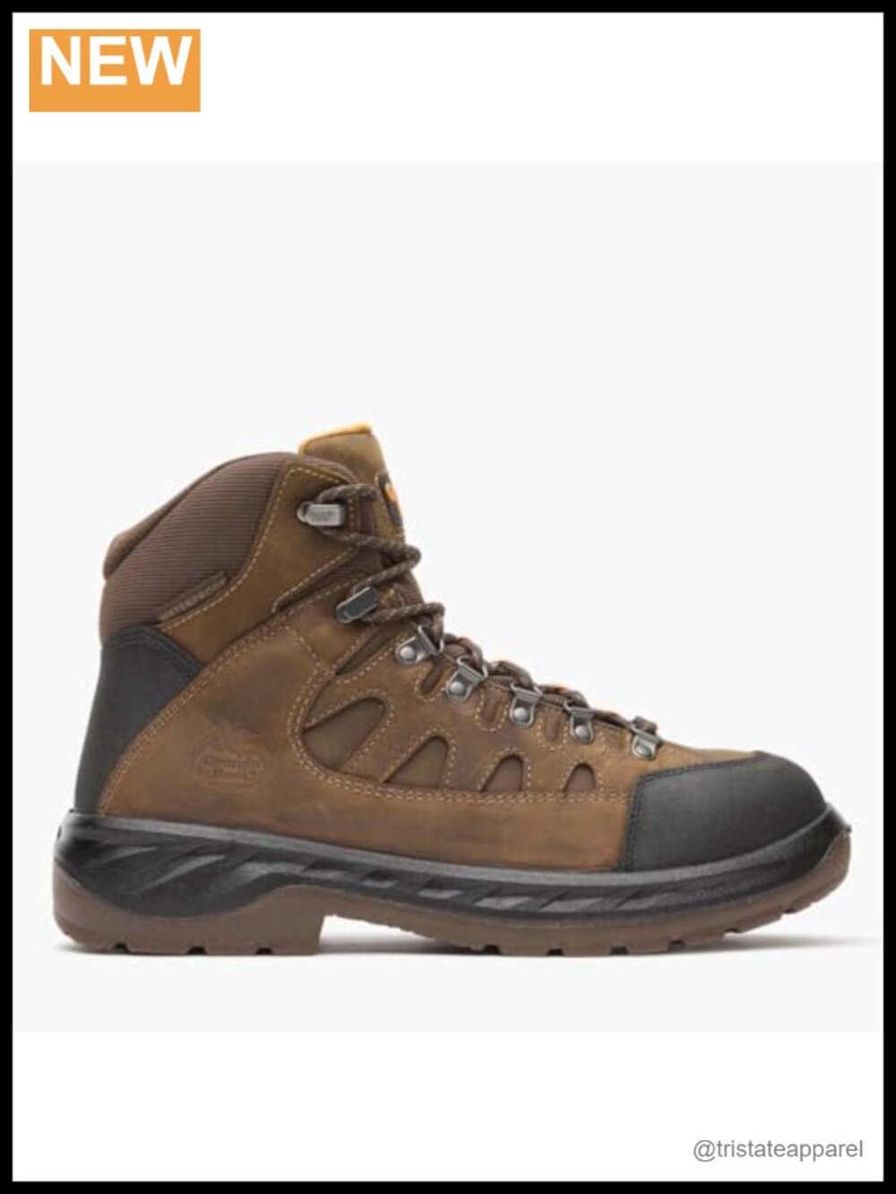Waterproof Leather Work Boots Electrical Hazard Lace Up
